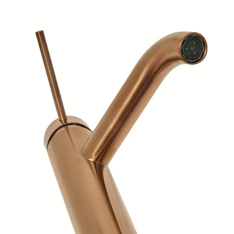 Páková stojánková umyvadlová baterie SAT Aurum v provedení rose gold brushed bez výpusti