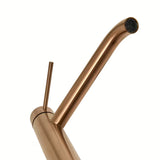 Vysoká páková umyvadlová baterie SAT Aurum v povrchu rose gold brushed s kulatým designem