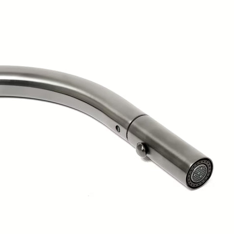 Dřezová baterie SAT Aurum s vytahovací sprškou v provedení broušený gun metal