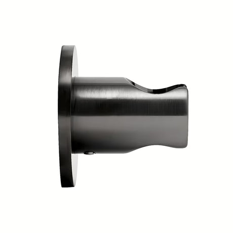 Pevný držák sprchy SAT Aurum s kulatým designem v provedení broušený gun metal.