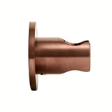 Pevný držák sprchy SAT Aurum v povrchové úpravě rose gold brushed s kulatým tvarem pro montáž na stěnu.
