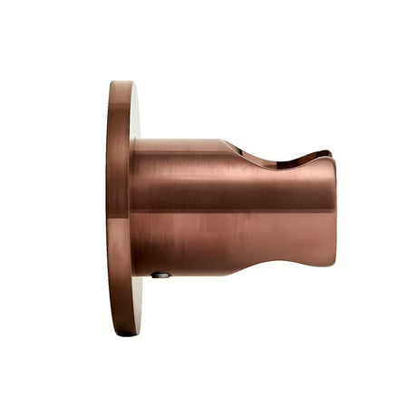 Pevný držák sprchy SAT Aurum v povrchové úpravě rose gold brushed s kulatým tvarem pro montáž na stěnu.