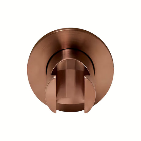 Pevný držák sprchy SAT Aurum v povrchové úpravě rose gold brushed s kulatým tvarem pro montáž na stěnu.
