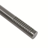 Ruční sprcha SAT Aurum v povrchové úpravě broušený gun metal s kulatým minimalistickým designem.