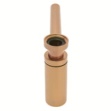 Mosazný umyvadlový sifon SAT Aurum v barvě rose gold s kulatým designem a průměrem 32 mm.