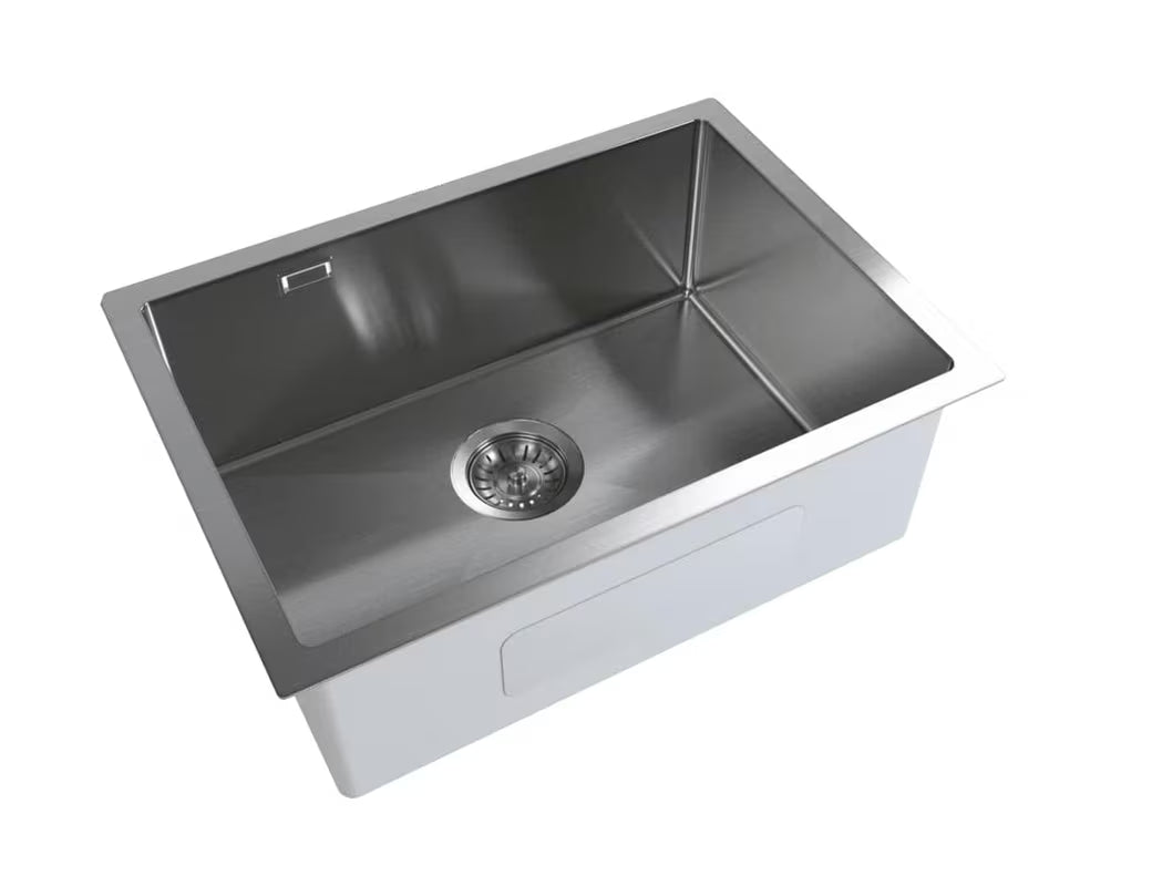 Nerezový kuchyňský jednodřez SAT Aurum gun metal pro spodní montáž pod pracovní desku