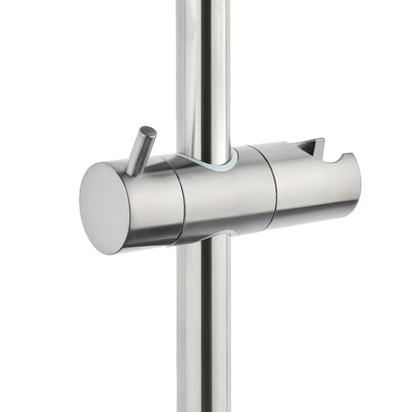 Sprchový systém SAT Aurum s termostatickou baterií v provedení broušený gun metal s hlavovou a ruční sprchou.