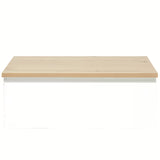Závěsná koupelnová skříňka SAT B-Way 1 99x45x30 cm v bílém lesku s krycí deskou