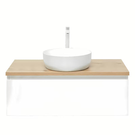 Závěsná koupelnová skříňka SAT B-Way 1 99x45x30 cm v bílém lesku s krycí deskou
