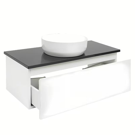 Závěsná koupelnová skříňka SAT B-Way 1 s krycí deskou v bílé barvě, 99x45x30 cm