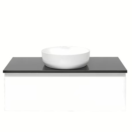 Závěsná koupelnová skříňka SAT B-Way 1 s krycí deskou v bílé barvě, 99x45x30 cm