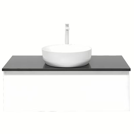 Bílá závěsná koupelnová skříňka SAT B-Way 1 s krycí deskou, 99x45x30 cm