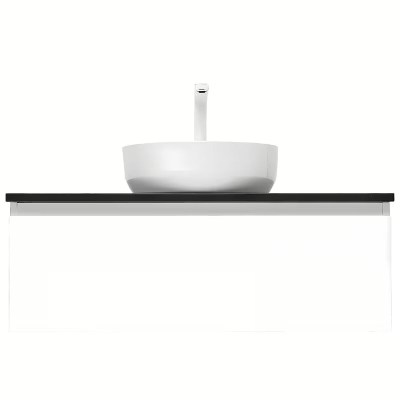 Bílá závěsná koupelnová skříňka SAT B-Way 1 s krycí deskou, 99x45x30 cm