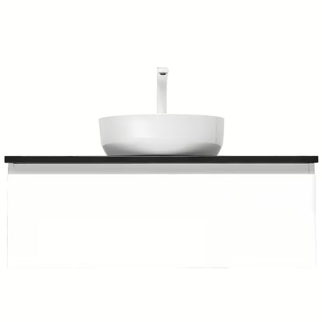 Bílá závěsná koupelnová skříňka SAT B-Way 1 s krycí deskou, 99x45x30 cm