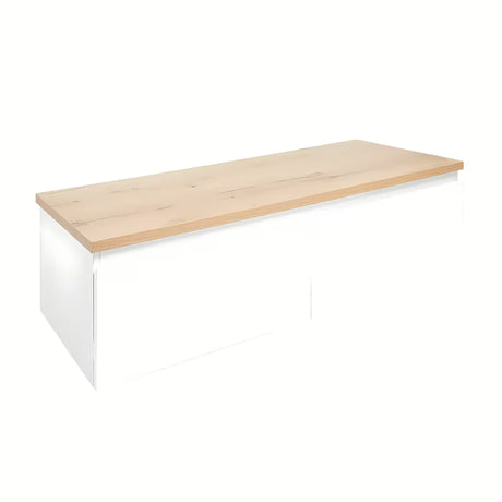 Závěsná koupelnová skříňka SAT B-Way 1 s krycí deskou v bílém lesku, 119x30x45 cm