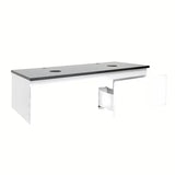 Závěsná koupelnová skříňka SAT B-Way 1 v bílém lesku s krycí deskou 119x45x30 cm