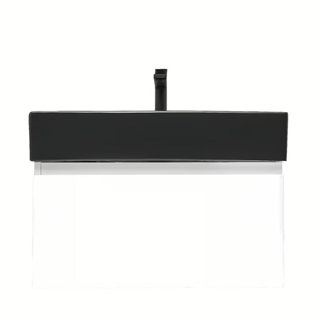 Závěsná koupelnová skříňka s keramickým umyvadlem SAT B-Way v bílém lesku 59x45x30 cm