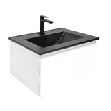 Závěsná koupelnová skříňka s umyvadlem SAT B-Way 1 v bílém lesku 59x45x30 cm