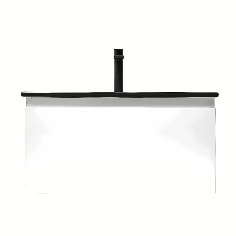 Závěsná koupelnová skříňka s umyvadlem SAT B-Way 1 v bílém lesku 59x45x30 cm