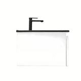 Závěsná koupelnová skříňka s umyvadlem SAT B-Way 1 v bílém lesku 59x45x30 cm