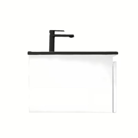 Závěsná koupelnová skříňka s umyvadlem SAT B-Way 1 v bílém lesku 59x45x30 cm