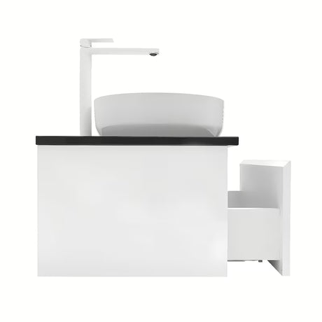 Závěsná koupelnová skříňka SAT B-Way 1 v bílé barvě s krycí deskou a moderním designem