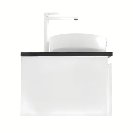 Závěsná koupelnová skříňka SAT B-Way 119x45x30 cm v bílém lesku s krycí deskou