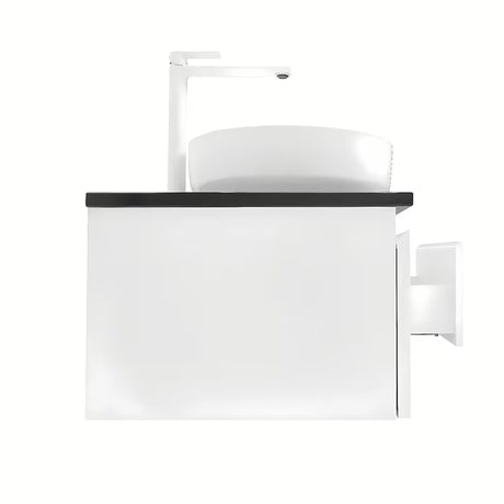 Závěsná koupelnová skříňka SAT B-Way 119x45x30 cm v bílém lesku s krycí deskou