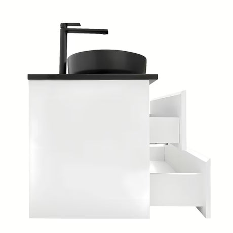 Závěsná koupelnová skříňka s umyvadlem SAT B-Way v bílém lesku 119x45x50 cm