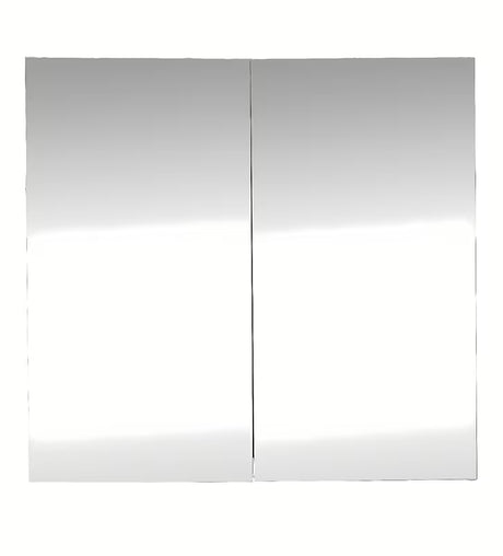 Bílá zrcadlová skříňka SAT B-Way 80 x 75 cm do koupelny s možností levého i pravého otevírání.