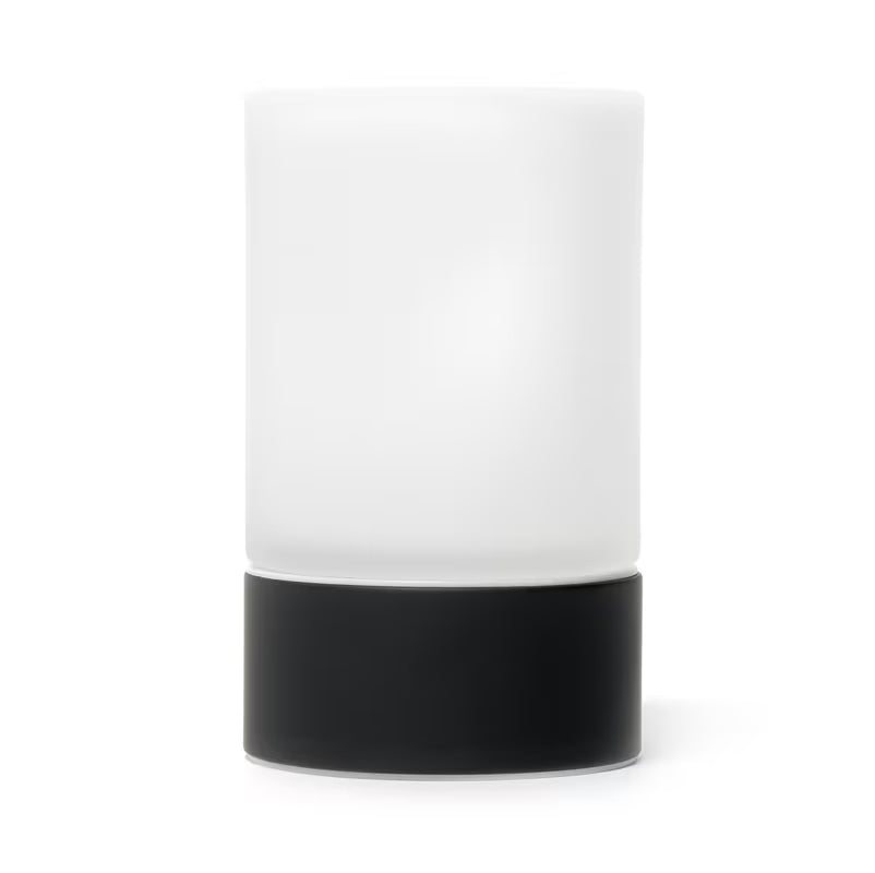 Nástěnný držák skleniček SAT B-Way R v černém provedení s jednoduchým elegantním designem.