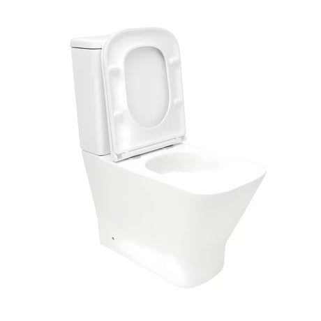 Bílé WC kombi SAT B-Way s vírovým splachováním, nádržkou a sedátkem se SoftClose