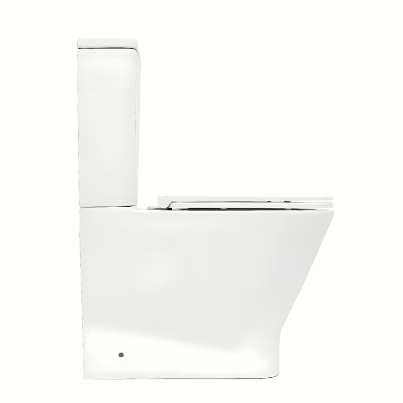 Bílé WC kombi SAT B-Way s vírovým splachováním, nádržkou a sedátkem se SoftClose