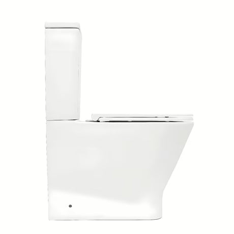 Bílé WC kombi SAT B-Way s vírovým splachováním, nádržkou a sedátkem se SoftClose