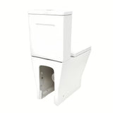 Bílé WC kombi SAT B-Way s vírovým splachováním, nádržkou a sedátkem se SoftClose