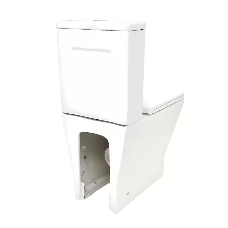 Bílé WC kombi SAT B-Way s vírovým splachováním, nádržkou a sedátkem se SoftClose