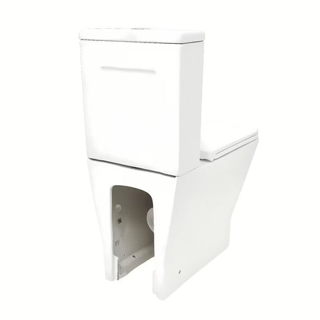 Bílé WC kombi SAT B-Way s vírovým splachováním, nádržkou a sedátkem se SoftClose