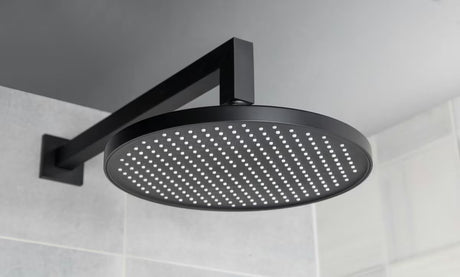 Hlavová sprcha SAT B-Way v černé matné úpravě s průměrem 25,4 cm