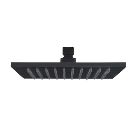 Čtvercová hlavová sprcha SAT B-Way 20x20 cm v matné černé barvě s kovovým provedením