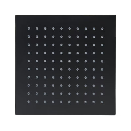 Čtvercová hlavová sprcha SAT B-Way 20x20 cm v matné černé barvě s kovovým provedením