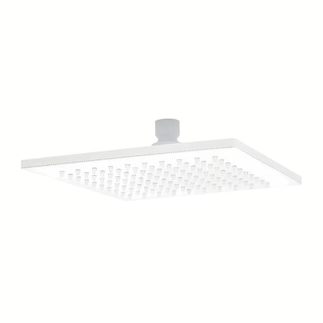 Bílá matná hlavová sprcha SAT B-Way, čtvercová 200 x 200 mm s jedním sprchovým proudem.