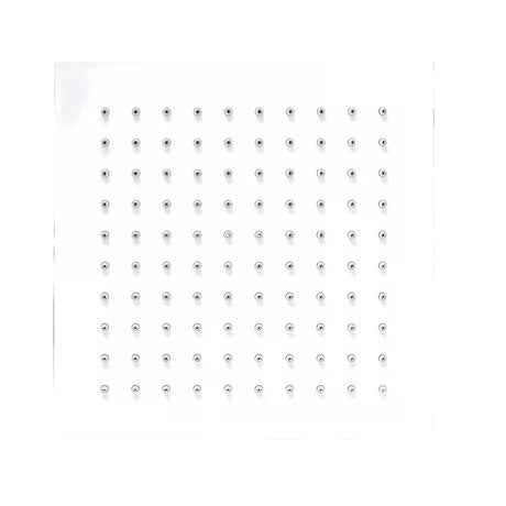 Bílá matná hlavová sprcha SAT B-Way, čtvercová 200 x 200 mm s jedním sprchovým proudem.