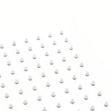 Bílá matná hlavová sprcha SAT B-Way, čtvercová 200 x 200 mm s jedním sprchovým proudem.
