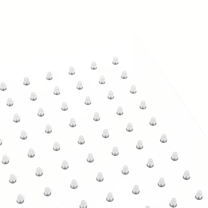 Bílá matná hlavová sprcha SAT B-Way, čtvercová 200 x 200 mm s jedním sprchovým proudem.
