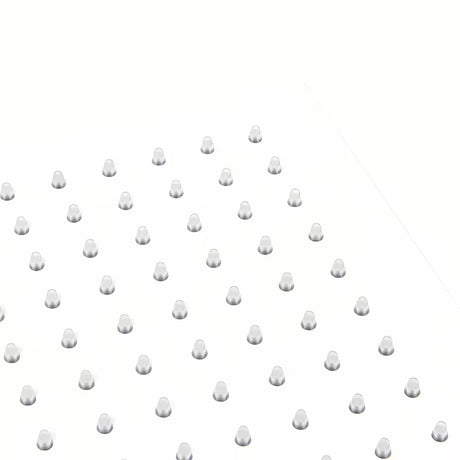 Bílá matná hlavová sprcha SAT B-Way, čtvercová 200 x 200 mm s jedním sprchovým proudem.