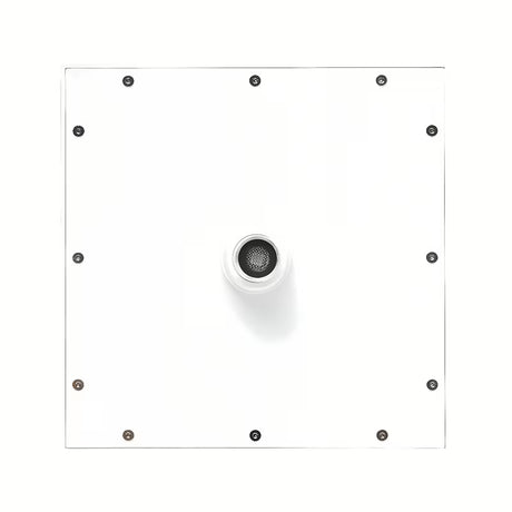 Bílá matná hlavová sprcha SAT B-Way, čtvercová 200 x 200 mm s jedním sprchovým proudem.