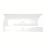 Bílé keramické nábytkové umyvadlo SAT B-Way 100,5x46,3 cm s otvorem pro baterii uprostřed