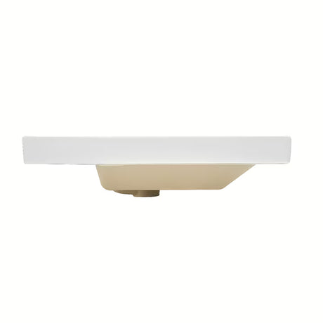 Bílé keramické nábytkové umyvadlo SAT B-Way 100,5x46,3 cm s otvorem pro baterii uprostřed