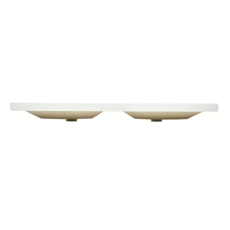 Nábytkové dvojumyvadlo SAT B-Way 121x46 cm v bílé matné barvě s dvěma otvory pro baterii
