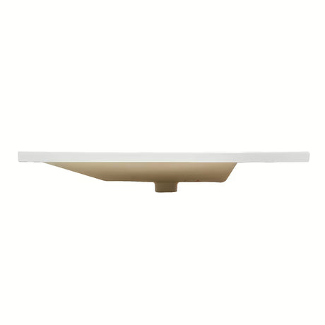 Nábytkové keramické umyvadlo SAT B-Way 81x46 cm v bílé matné barvě s odkládací plochou vpravo.